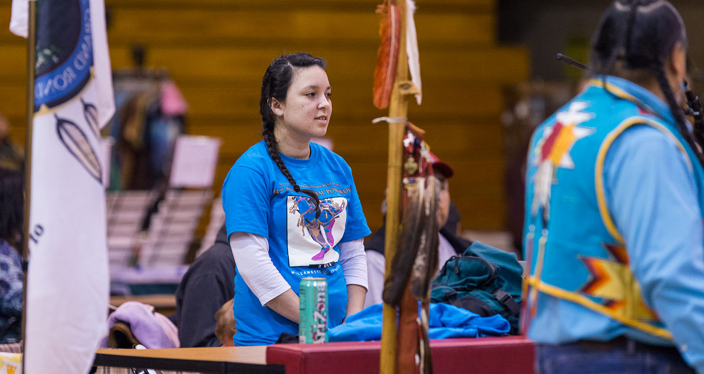 Pow wow student volunteer