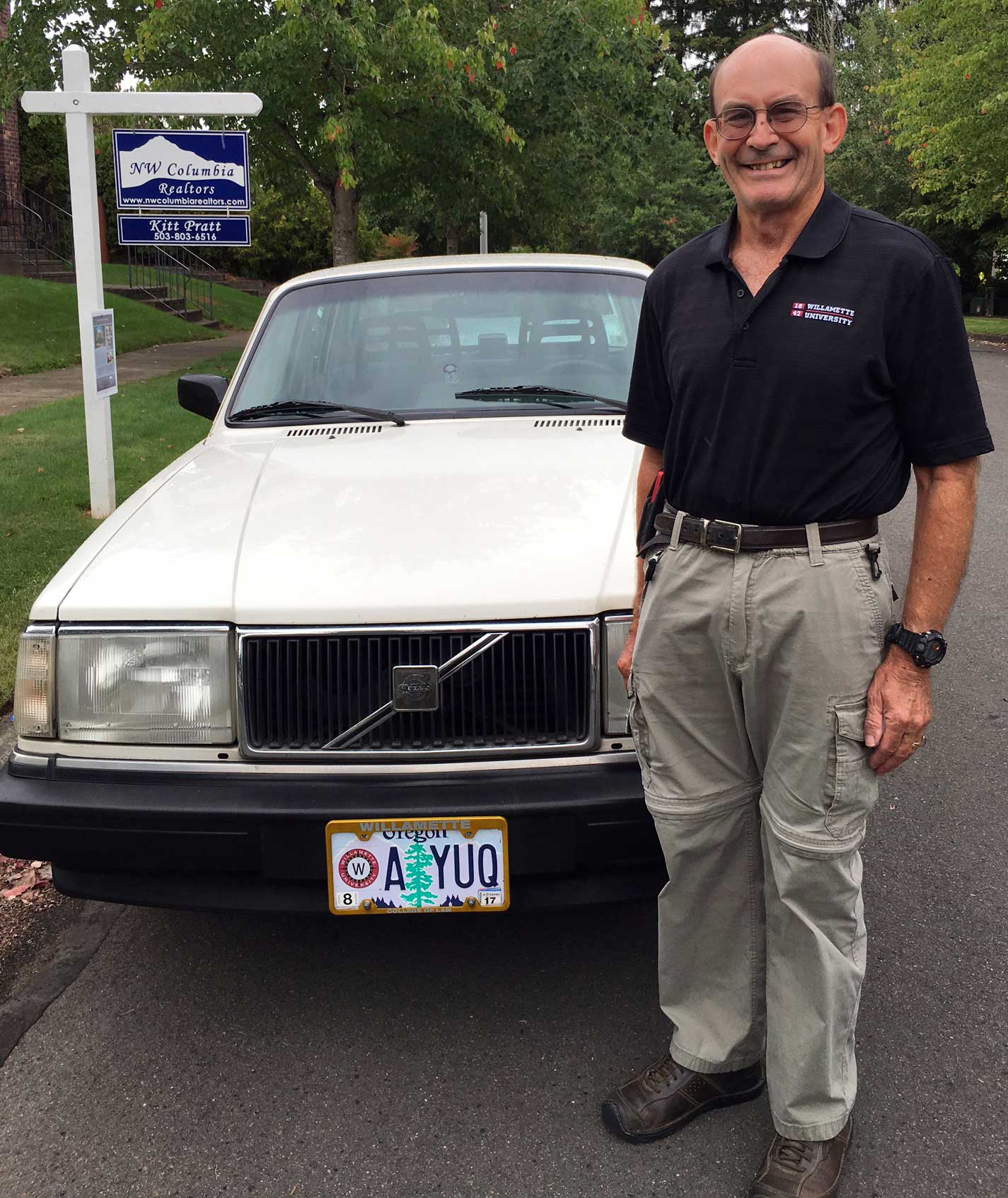 Jim Averill and his 1991 Volvo