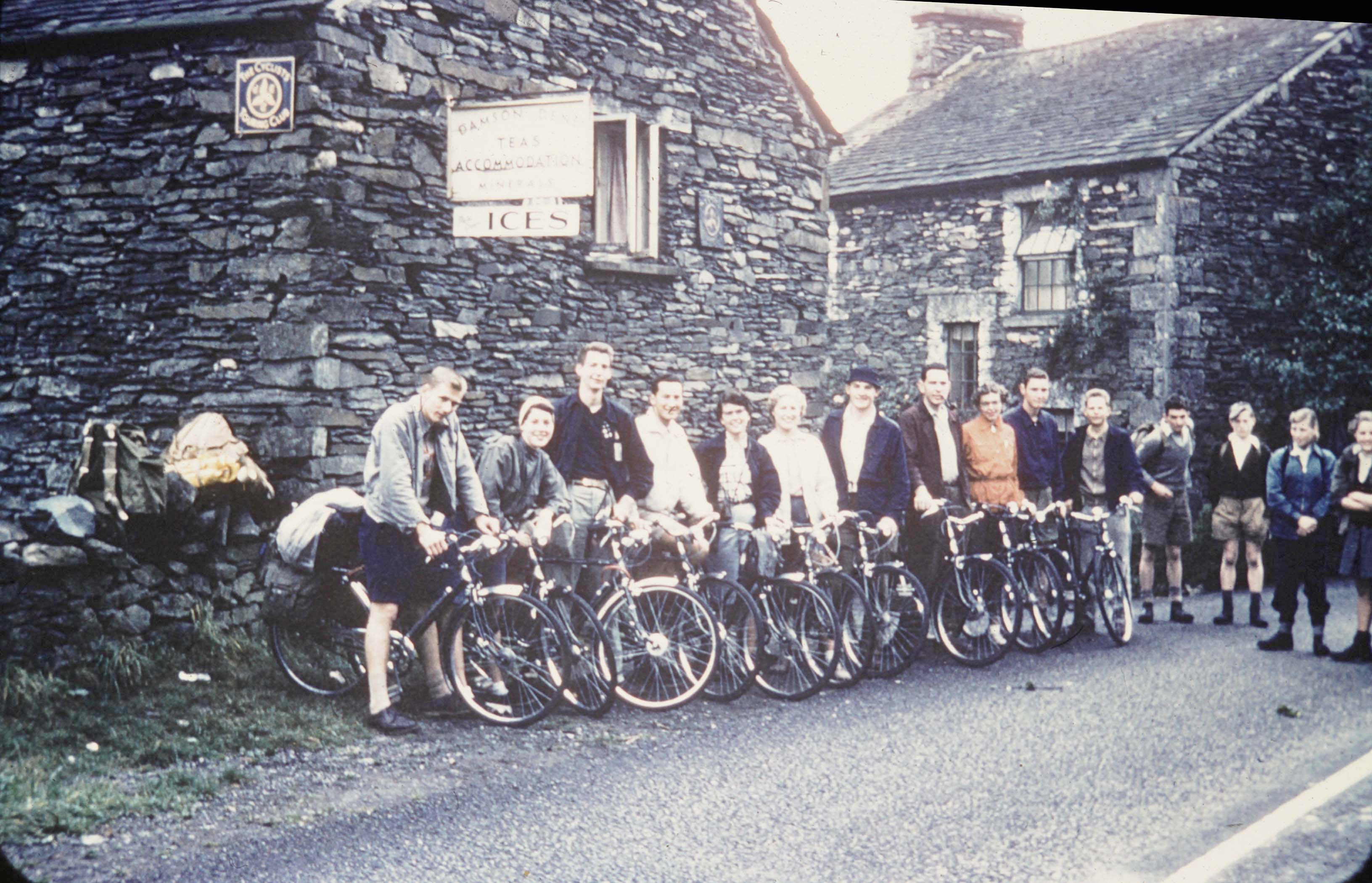 1954 bearcats bike across Europe