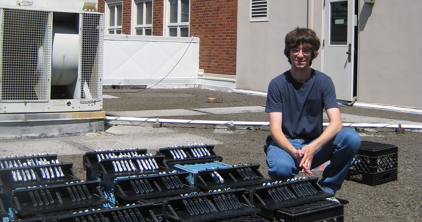 David Griffith and students researching