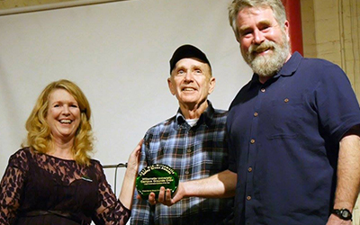 Jim Andersen and Dean Wentworth accepting the Green Award