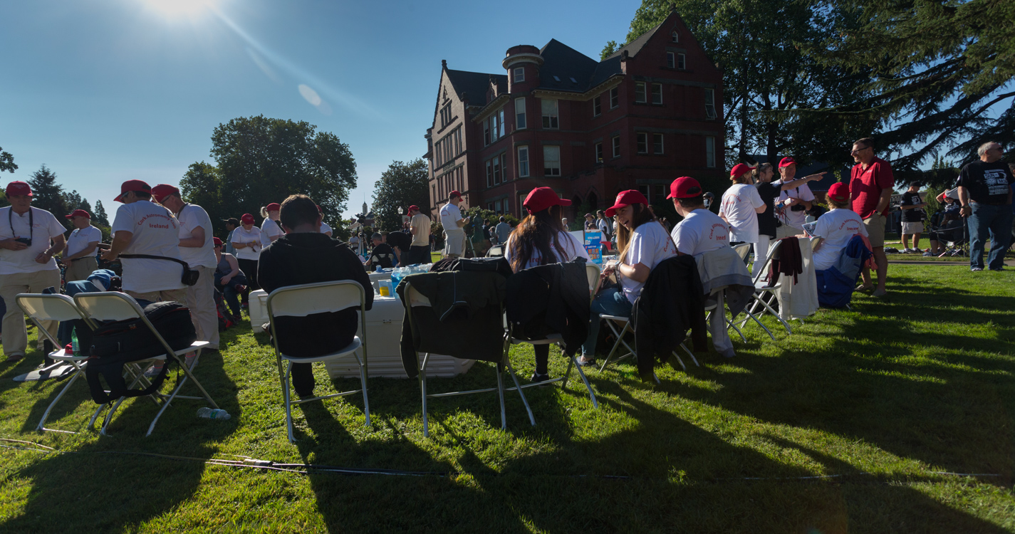 Total solar eclipse at Willamette University