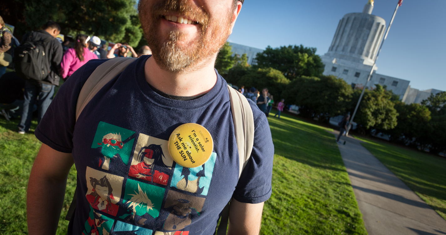 Total solar eclipse at Willamette University