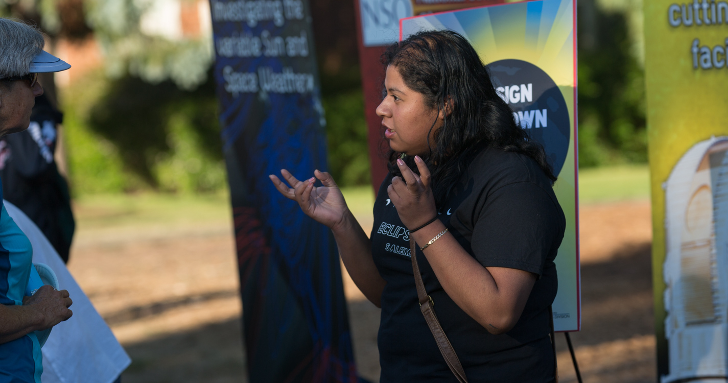 Total solar eclipse at Willamette University