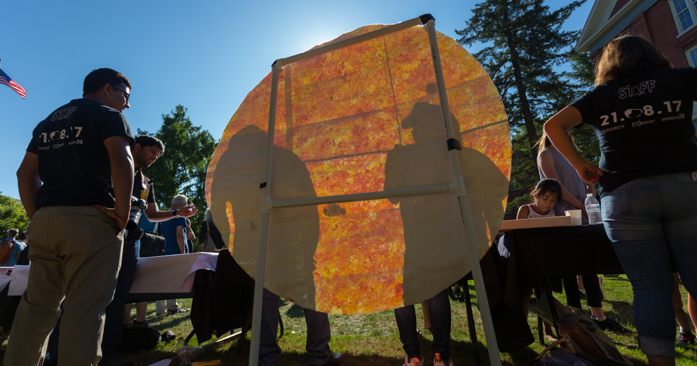 Total solar eclipse at Willamette University