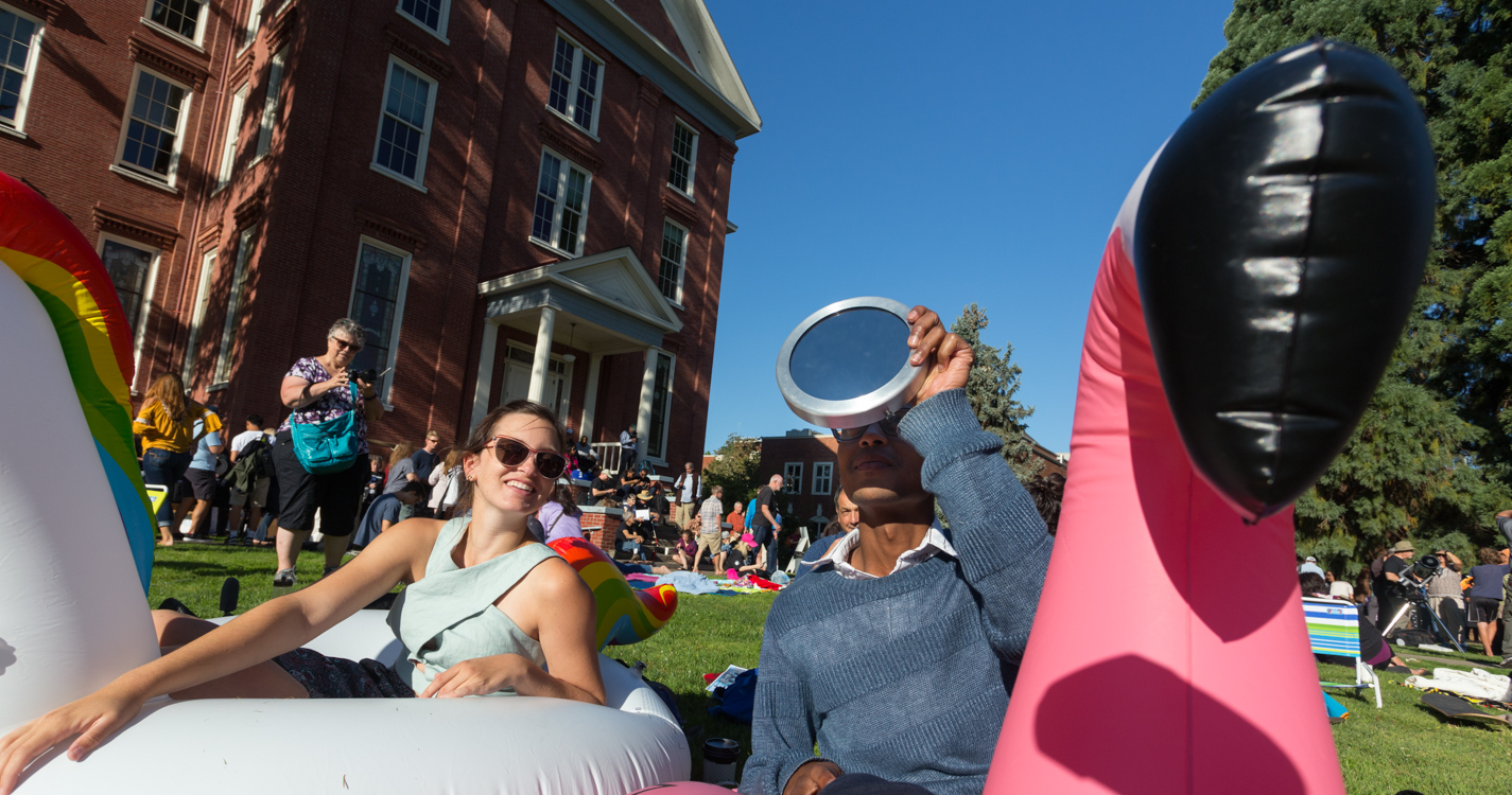 Total solar eclipse at Willamette University