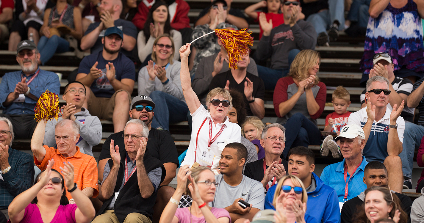 cheering on the Bearcats football