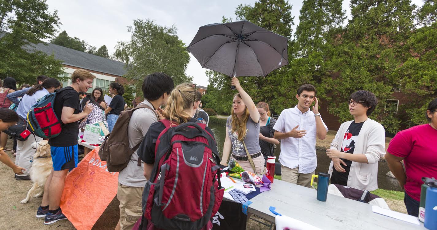 Activities and Resources Expo rain and umbrella