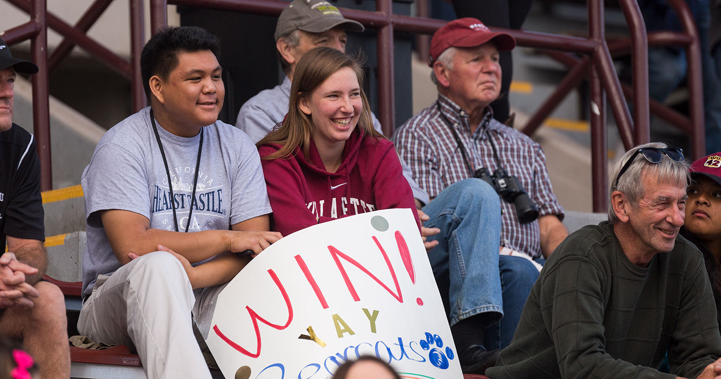 Fans cheering