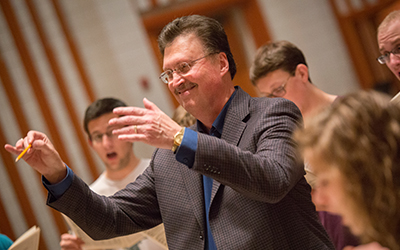 Wallace Long conducting