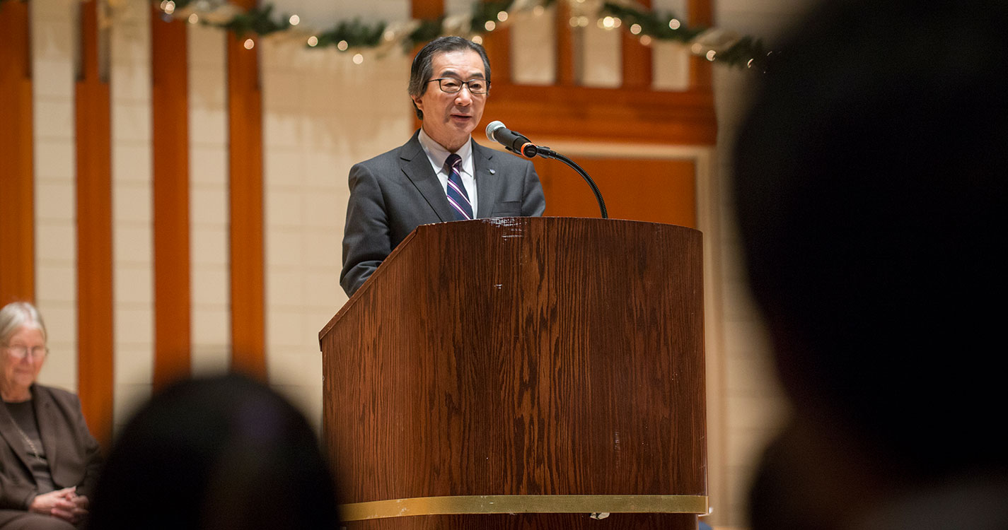 Tokyo International University and TIUA President Hiroshi Takahashi