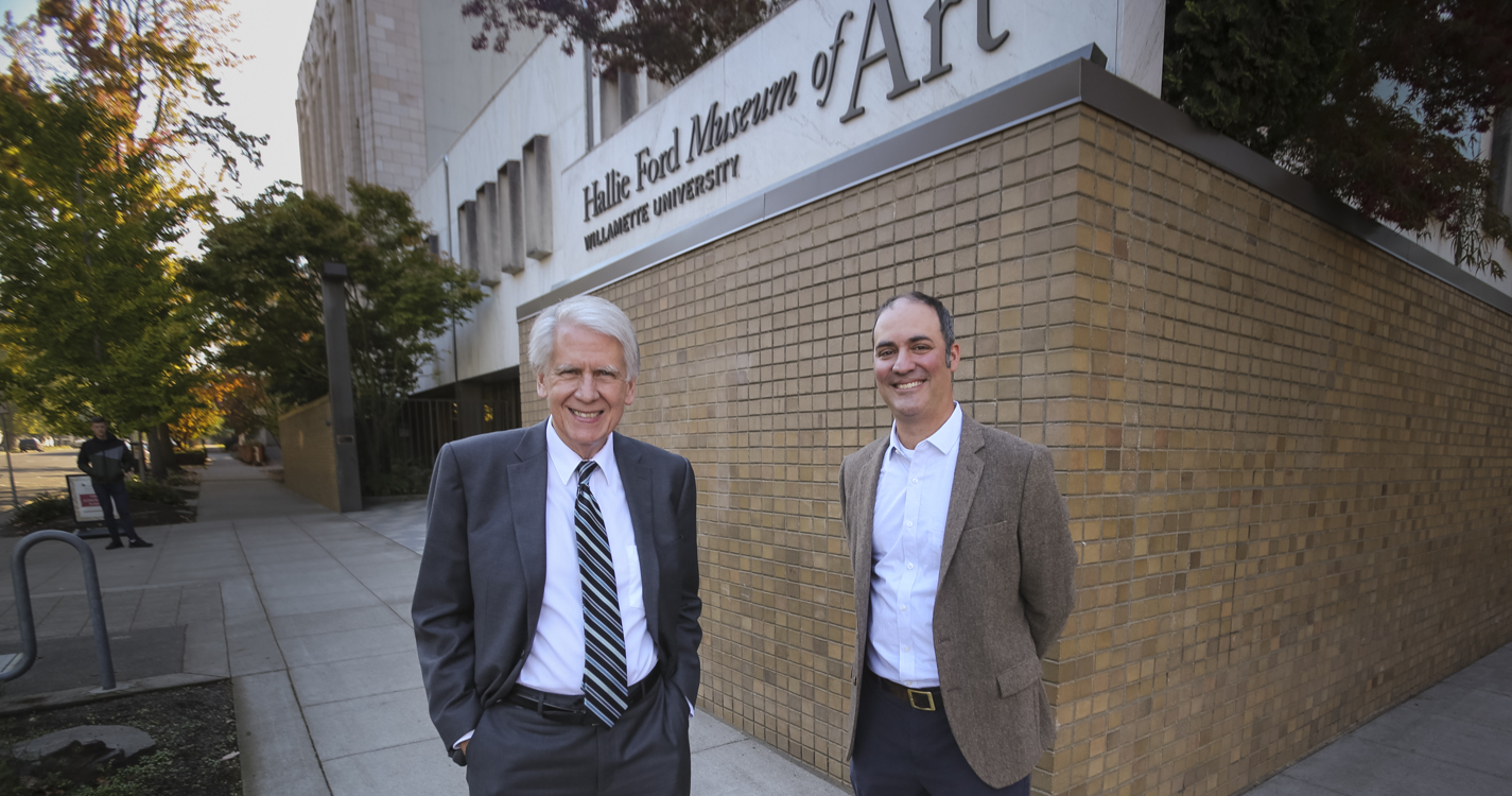 Hallie Ford Museum of Art Director John Olbrantz and Curator of Collections and Exhibitions Jonathan Bucci 