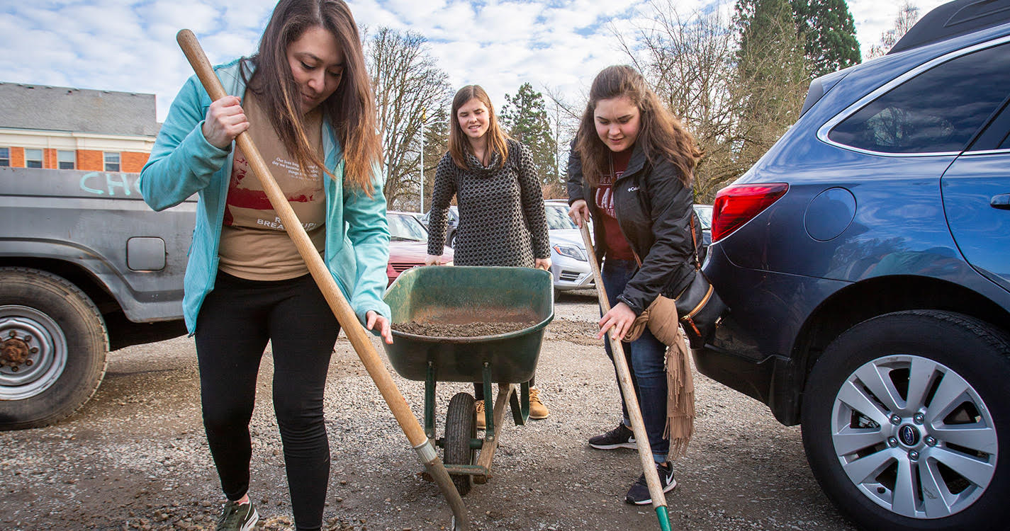 Students tidy up YMCA