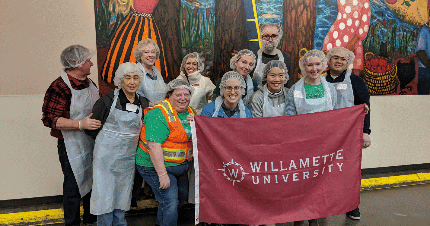 CLA alumni at the Oregon Food Bank