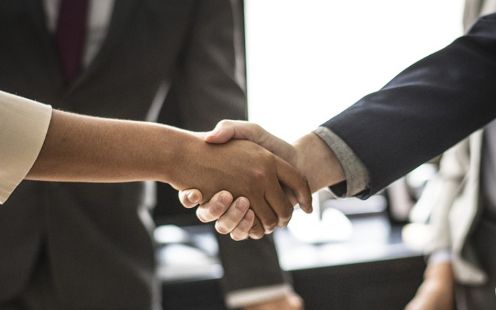 Photo of shaking hands