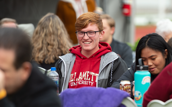 guests enjoy homecoming