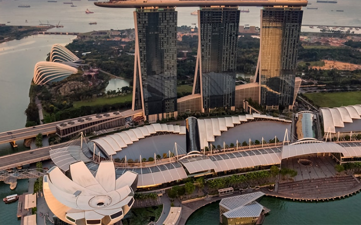 Photo of Singapore's Marina Sands Bay