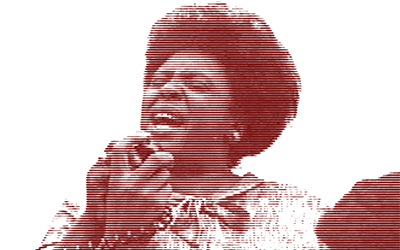 Fannie Lou Hamer speaking graphic