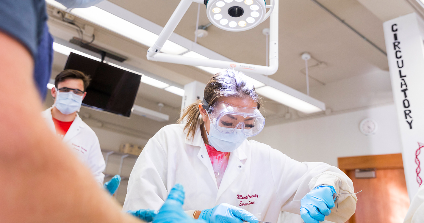 katie lee in cadaver lab