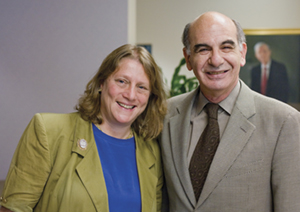 Jane Ginsburg and Dean Emeritus Symeon Symeonides