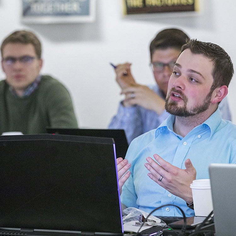 Willamette MBA students in a classroom