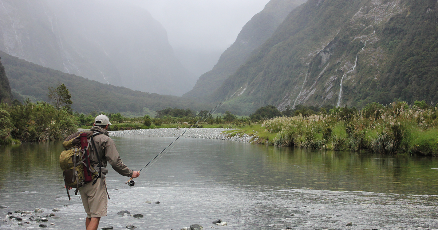 Chiono at the Clinton River in New Zealand in 2013.