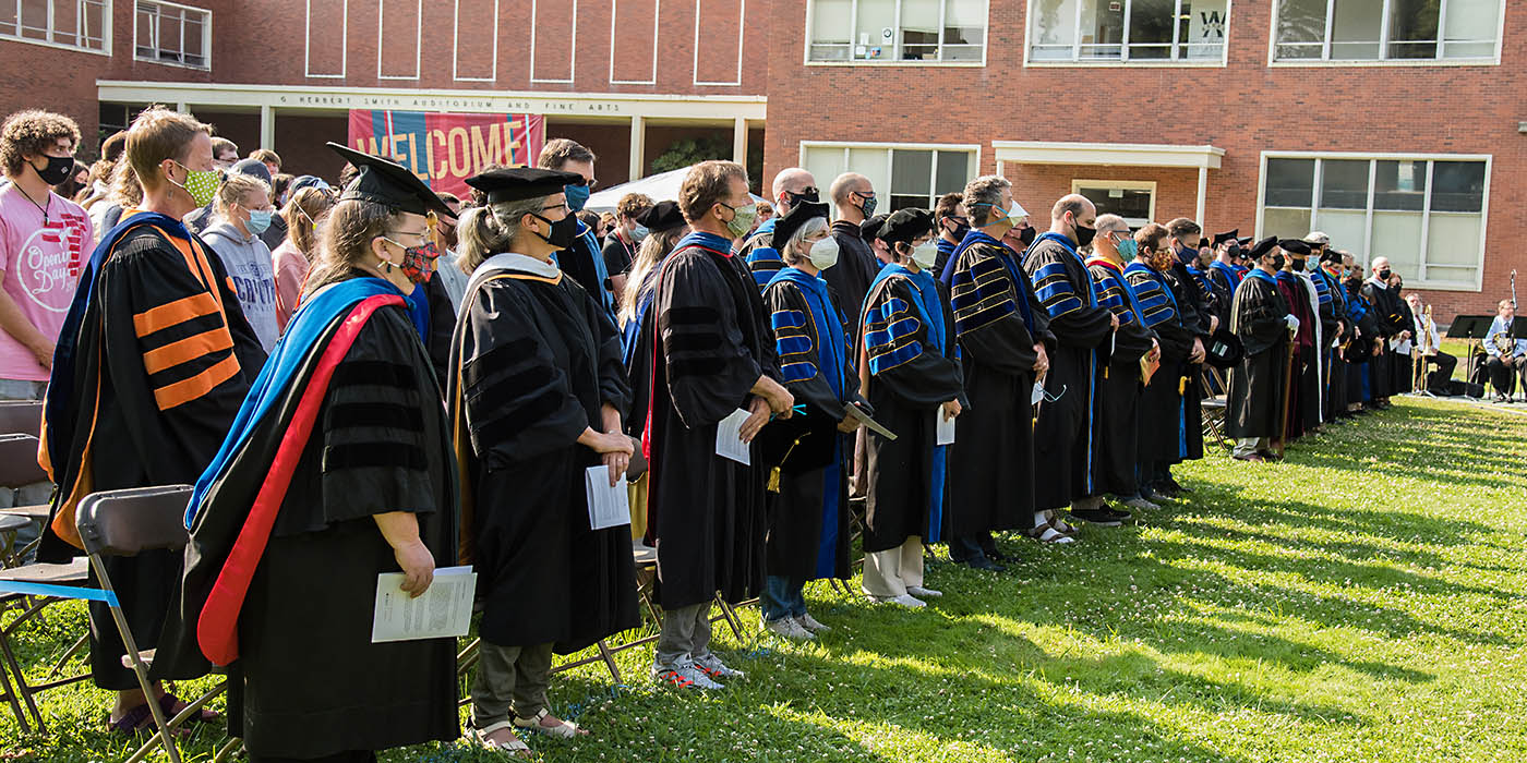 Professors at Convocation.