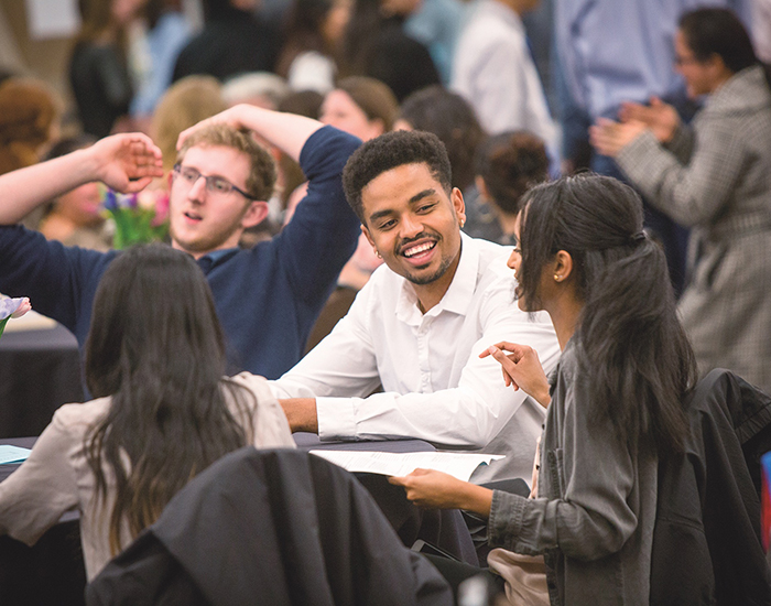 Students having fun