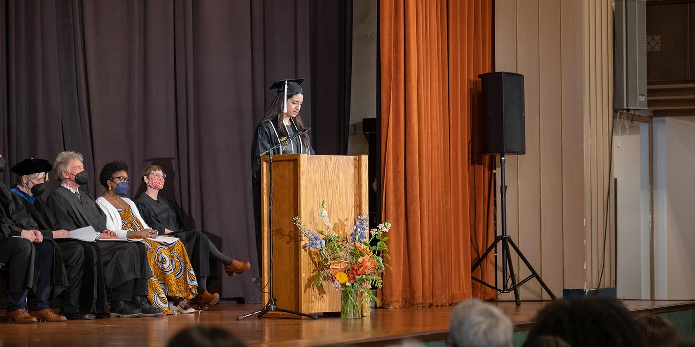 Student speaker