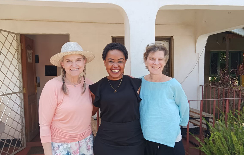 Professors Cook and Buske with NGO representative