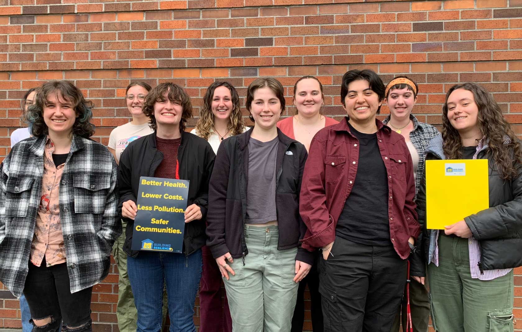 Students from Professor Janet Lorenzen's Spring Climate Justice Workshop