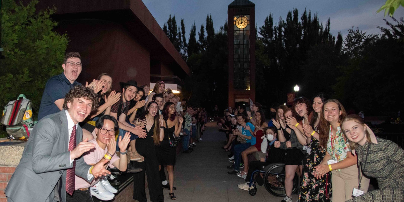 Students cheer on Matriculation participants