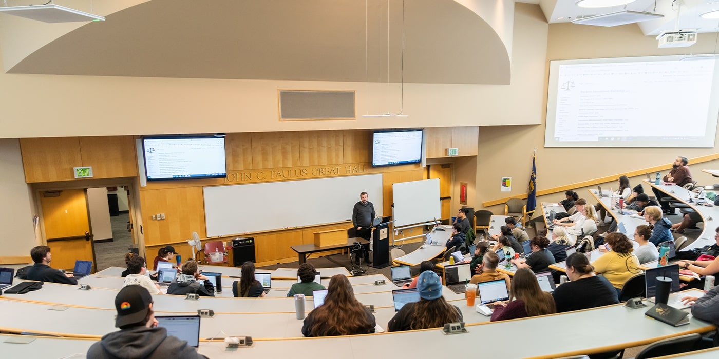 Willamette Law classroom