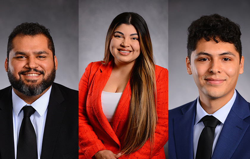 Doug Valladares, Alondra Duran, and Rodrigo Fernandez-Ortega