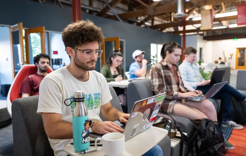 Students in class at the Graduate & Professional Center.