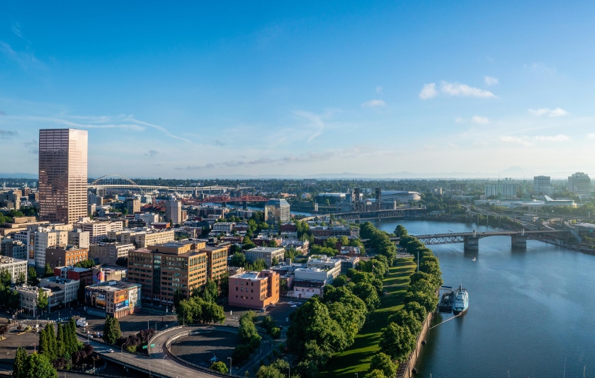 Skyline of Portland, OR