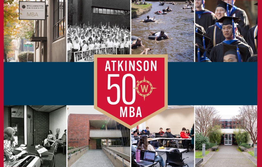 A collage of images from Atkinson's history