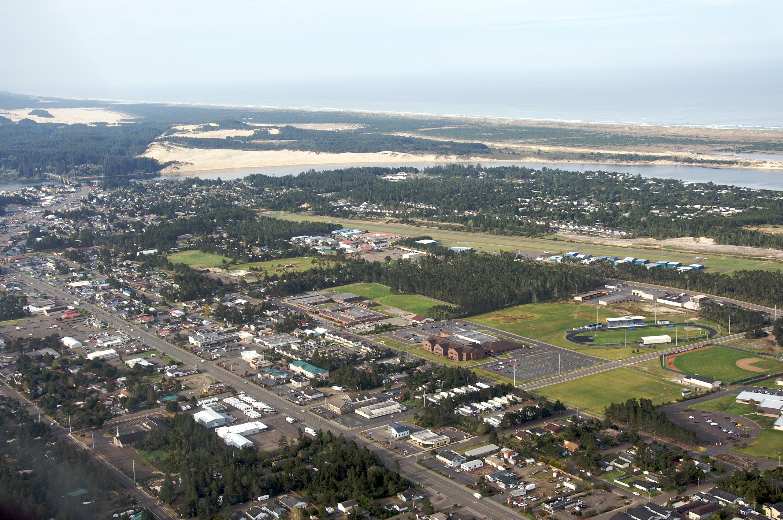 Aerial view of Florence, Ore.