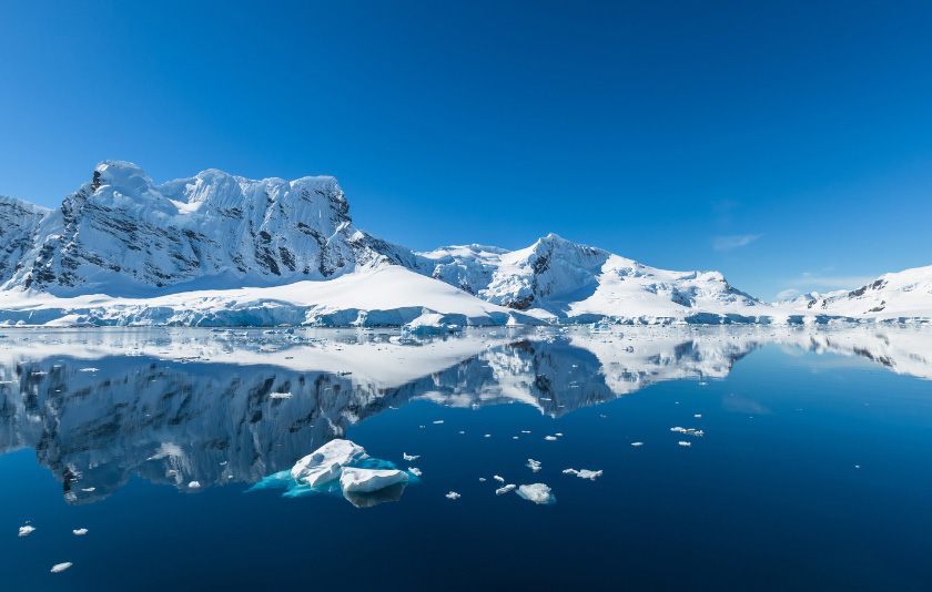 Polar ice and water