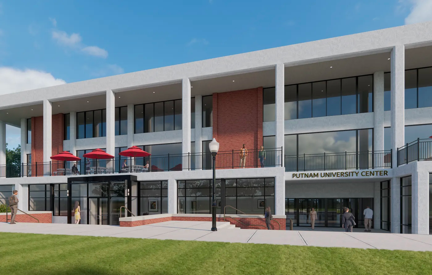 Architectural rendering of the career center
