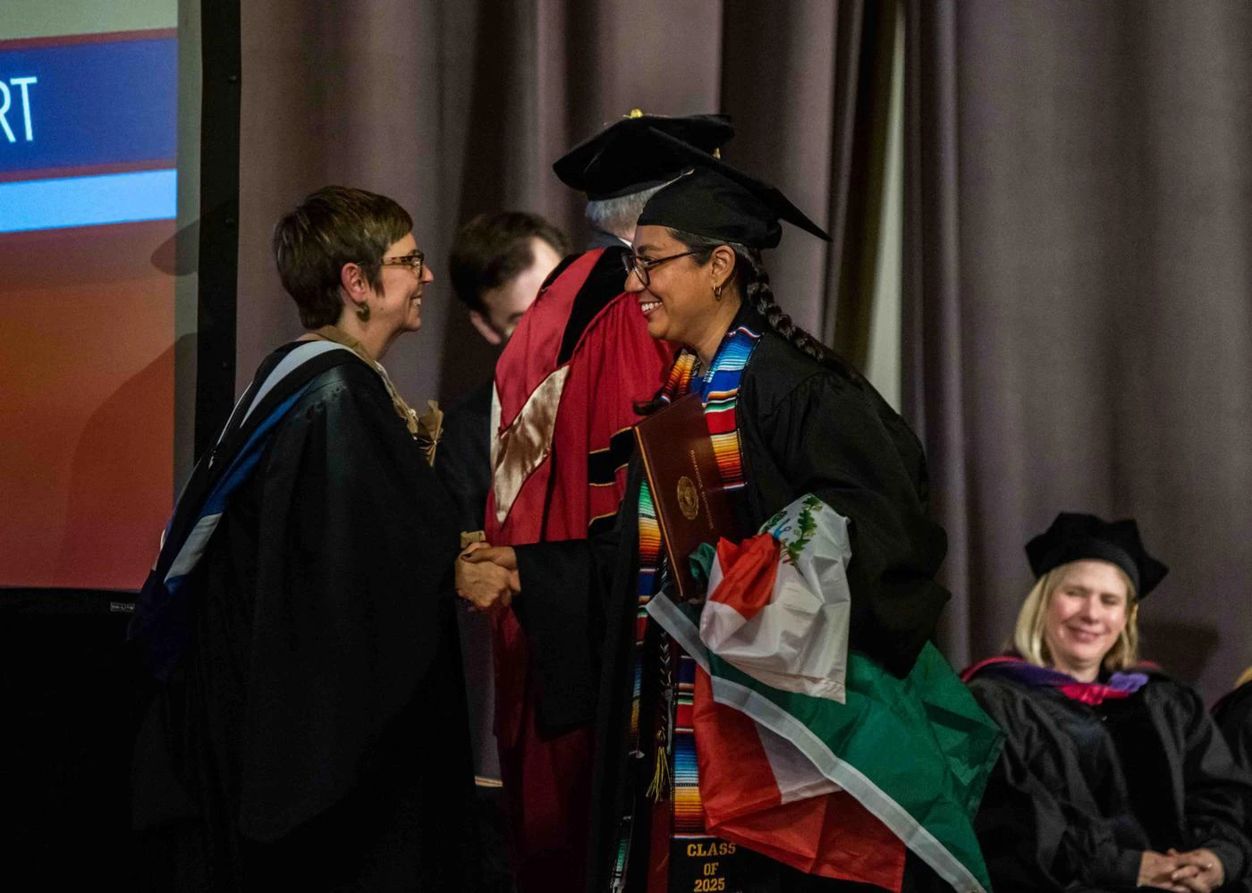Student at commencement