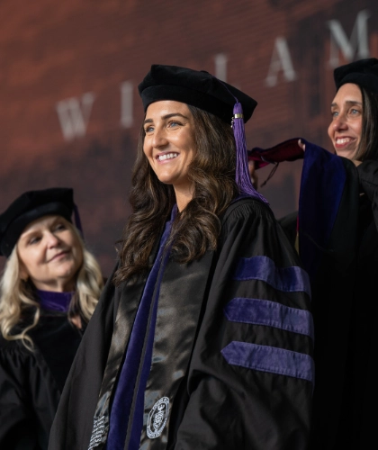 Law student at graduation