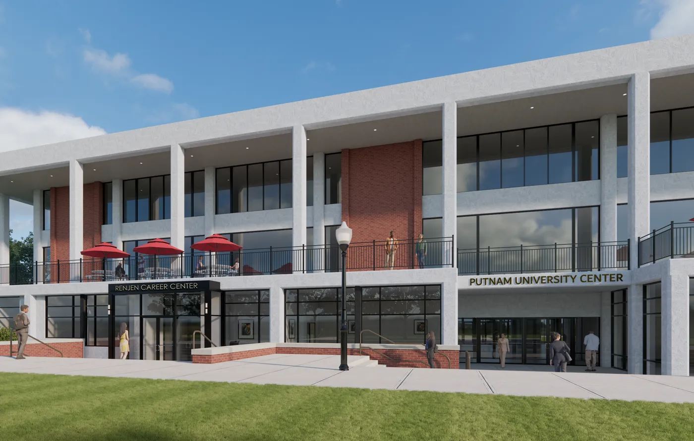 Architectural rendering of the career center