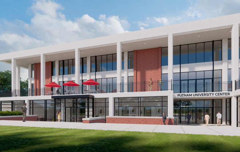 Architectural rendering of the career center