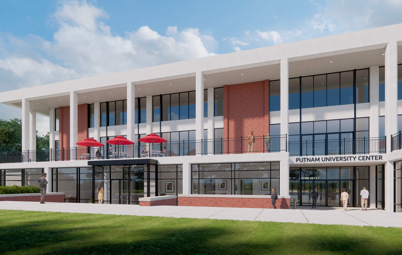 Architectural rendering of the career center