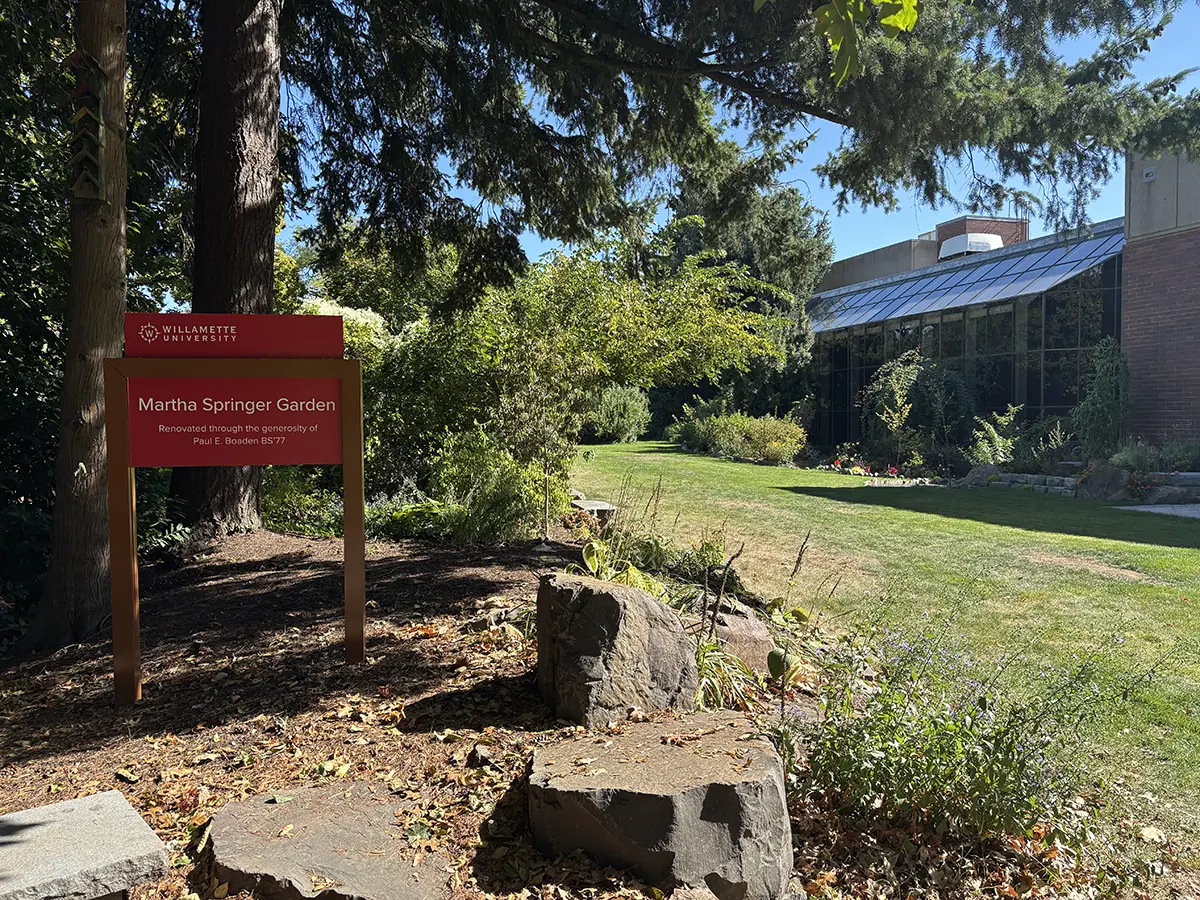 A view of the Martha Springer Garden