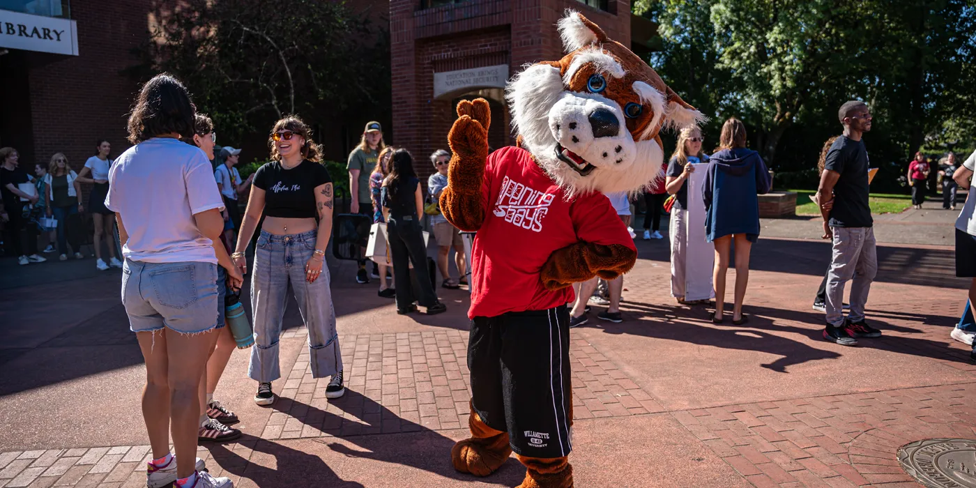 A group of students with Blitz