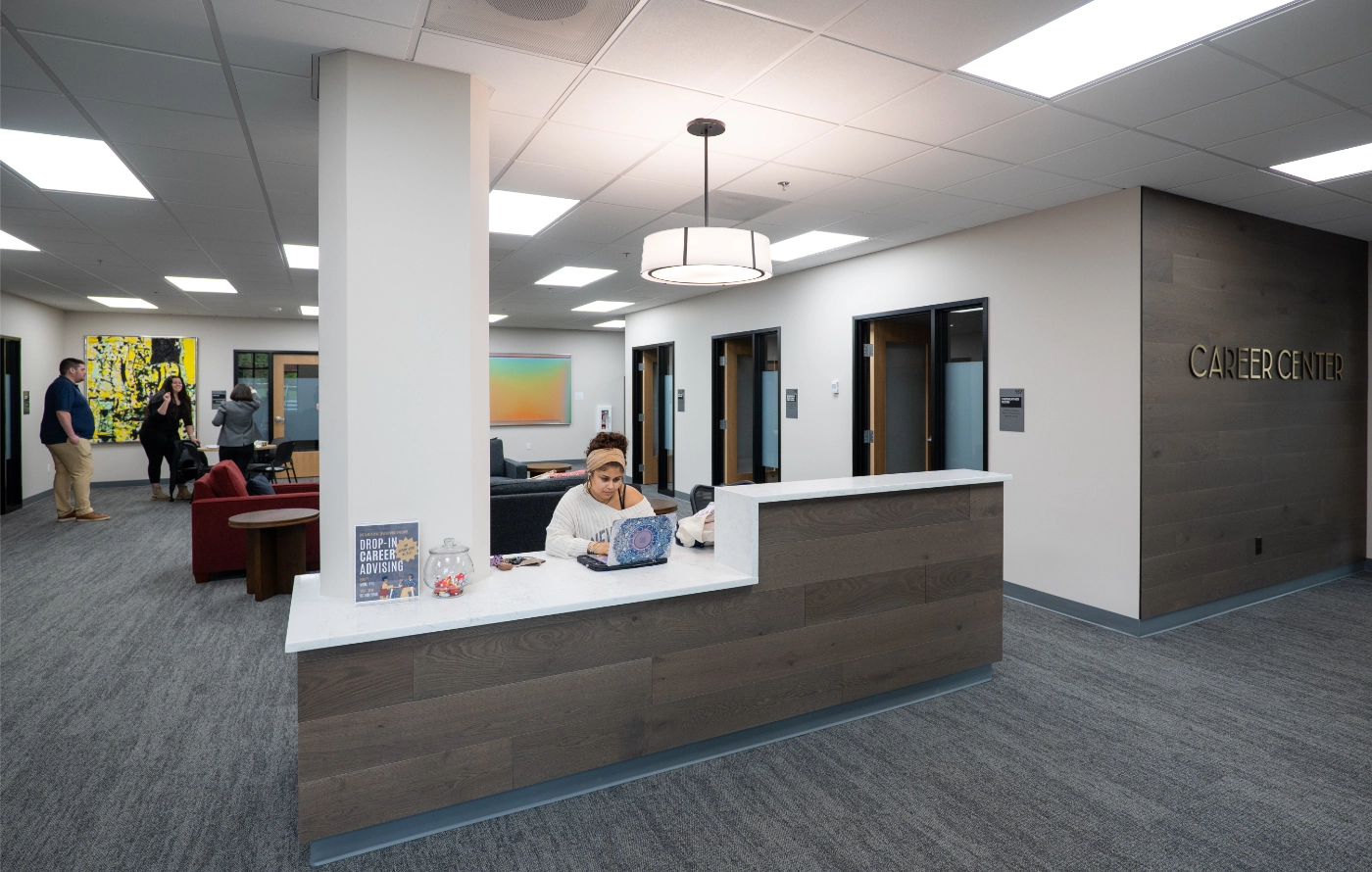 Interior of the Career Center