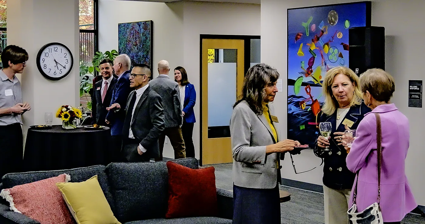 People at the Career Center launch