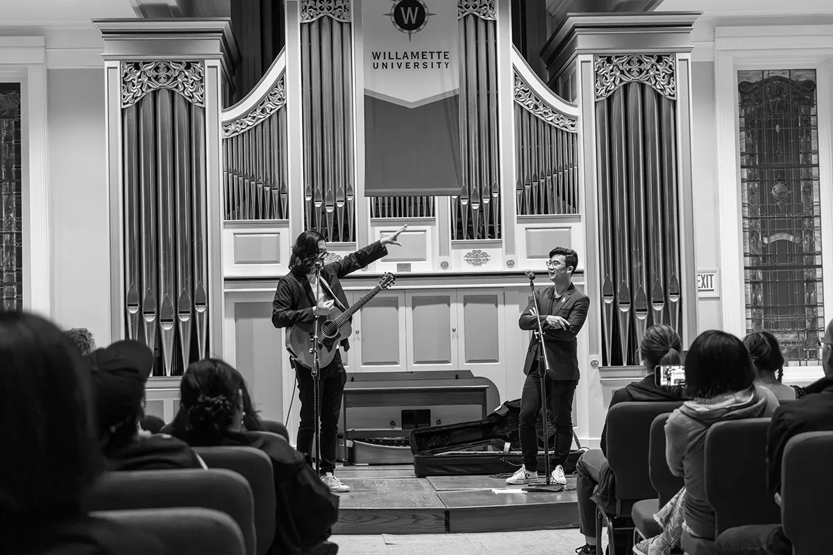 The Slants Perform in Cone Chapel